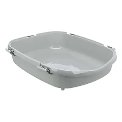 Trixie Primo XXL Top uždaras kačių tualetas su gaubtu, filtru ir durelėmis, dideliems katėms, pilkai baltas, 56 x 47 x 48 cm — 2 nuotrauka