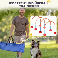 Agility rinkinys oranžinė ir mėlyna — 5 nuotrauka