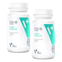 VET EXPERT CALM & RELAX - 2x preparatas nuo streso simptomų šunims ir katėms