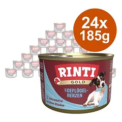 RINTI Gold drėgnas maistas šunims, ekonominė pakuotė 24 x 185 g — 1 nuotrauka