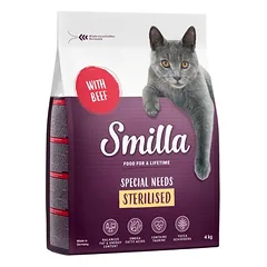 Smilla Adult Sterilised su jautiena, sausas maistas katėms, < 1,4 kg — 4 nuotrauka
