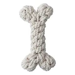 Quapas! Žaislas šunims iš natūralios virvės, kaulas, L, 23 cm — 2 nuotrauka