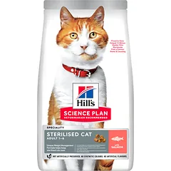 Hill's Science Plan sausas maistas sterilizuotoms katėms su lašiša, 10 kg