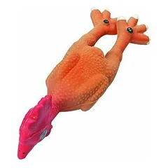Flamingo latekso žaislas šunims mažas gyvūnėlis 13 cm — 4 nuotrauka