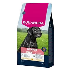 Eukanuba Life Care Senior sausas maistas didelių veislių vyresnio amžiaus šunims su vištiena L 15 kg