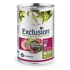 Exclusion Mono Protein Mediterraneo konservuotas maistas šunims su veršiena, 400 g