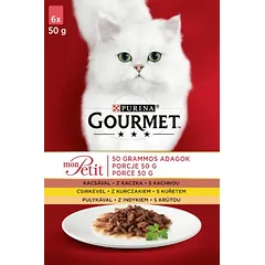 GOURMET Mon Petit Mix konservai su paukštiena 6x50 g