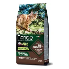 Monge GF Large Breeds sausas pašaras katėms su buivoliena, bulvėmis ir lęšiais 1.5kg