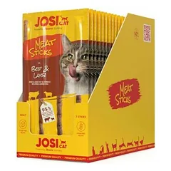 Josera JosiCat mėsos lazdelės su jautiena ir ėriena, skanėstai katėms 35 g — 2 nuotrauka