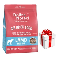 DOLINA NOTECI Superfood Lamb Dish – džiovintas šunų maistas 5 kg + Staigmena ŠUNIUI