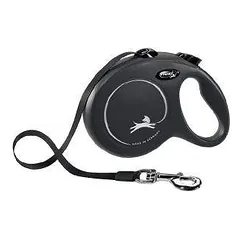 Inerciniai pavadėliai šunims - Trixie Flexi New Classic, Juostiniai pavadėliai, L, 5 m, (50 kg)