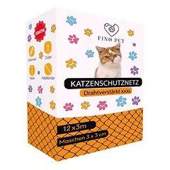 FinoPet Katzennetz Drahtverstärkt für Balkon