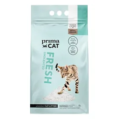 PrimaCat Fresh Unscented kačių kraikas, baltasis bentonitas, be kvapo, 5 l