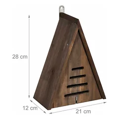 Vabzdžių viešbutis 28x21x12cm., rudos spalvos — 4 nuotrauka