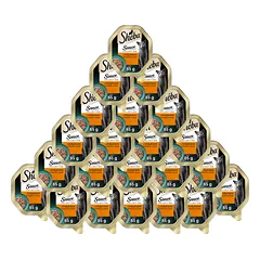 SHEBA Sauce Collection su kalakutu baltoje padaže 22 x 85 g drėgnas maistas katėms