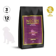 Necon Zero Grain Dog Puppy Pork, Pea, Horse Bean begrūdis sausas pašaras šuniukams su kiauliena ir žirniais