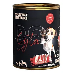 COUNTRY&NATURE Raudonos mėsos šventė drėgnas šunų ėdalas 800 g