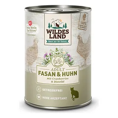 WILDES LAND Pheasant and chicken konservai katėms su fazaniena ir vištiena, 400 g