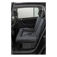 Trixie automobilio pagalvė šunims galinei sėdynei su minkštu kraštu ir diržo kiaurymėmis, juoda, 95 × 10 × 50 cm — 2 nuotrauka