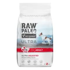 VetExpert Raw Paleo Ultra Adult Mini sausas pašaras su jautiena mažų veislių šunims