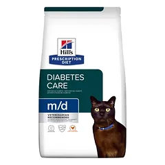 Hill’s Prescription Diet m/d sausas maistas katėms Pagalba sergant diabetu 3 kg