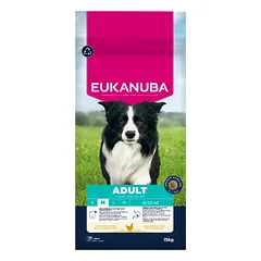EUKANUBA Active Adult vidutinio dydžio veislėms, su vištiena, 12 kg