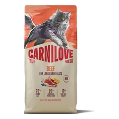 Carnilove True Fresh Adult Beef Large Breed sausas maistas katėms