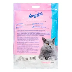 Cat&Rina LongLife Silica Gel Kačių Kraikas 16L - sulimpantis silikagelis katėms, itin sugeriantis, bakteriostatinis, bekvapis — 2 nuotrauka