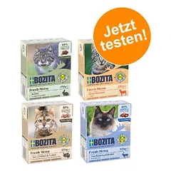 Bozita mišrus rinkinys Megapack Tetra kąsneliai, drėgnas maistas katėms 48 x 370 g