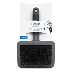 Furrish Soft Slicker šepetys šunims, M–L dydis — 2 nuotrauka