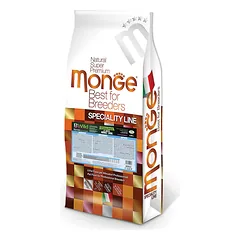 Monge BFB BWild Adult Anchovies, Potatoes & Peas begrūdis sausas maistas šunims 15 kg