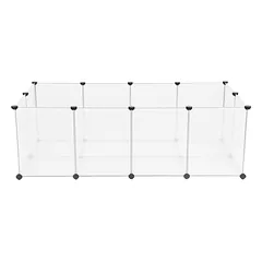 Tvarių plastikinių plokščių narvas mažiems gyvūnams 143x73x46 cm — 2 nuotrauka