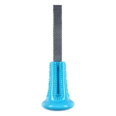 Nuzzle Puzzle Fling N Forage Bell - guminis žaislas šunims su rankena mėtymui ir traukimui, varpelis skanėstams