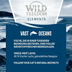 Wild Freedom Adult "Vast Oceans" su lašiša – begrūdis sausas maistas katėms, 5 - 9,9 kg — 4 nuotrauka