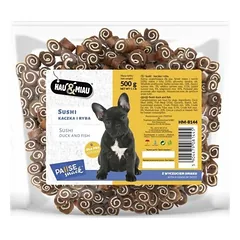 Hau&Miau Sushi – Duck And Fish papildas suaugusiems šunims, 500 g