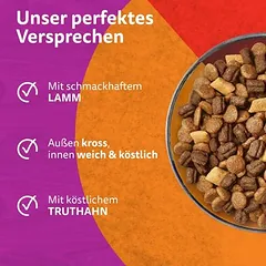 Whiskas 1+ Duo Classic Combos su ėriena ir kalakutiena, sausas maistas katėms — 4 nuotrauka