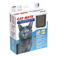 Cat Mate 4-Wege Katzentür mit Magnetverschluss 235 W weiß