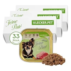 Lyra Pet Lecker.Pet® Josie's Feine Paté su veršiena, drėgnas maistas šunims, 22 x 150 g — 2 nuotrauka