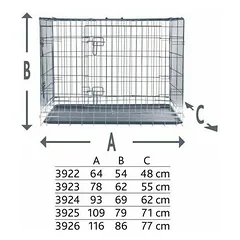Metalinis narvas TRIXIE, XL 116x86x77 cm parduotuvėje 1petshop.lt