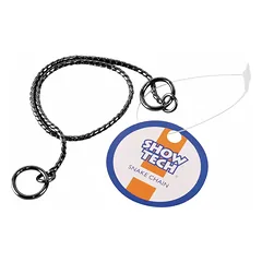 Show Tech - elegantiška metalinė šunų grandinė, parodoms 30 cm x, Srebrny / 2,5mm — 2 nuotrauka