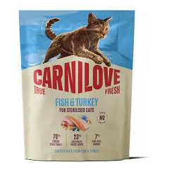 Carnilove Cat True Fresh Sterilised su žuvimi ir kalakutiena, sausas maistas katėms 0,4 kg — 3 nuotrauka