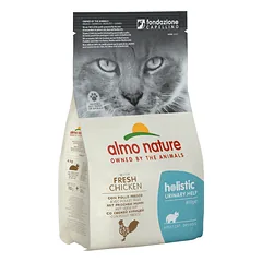 Almo Nature Holistic Functional Cat Urinary Help, sausas maistas suaugusioms katėms su vištiena šlapimo takų sveikatai, 400 g