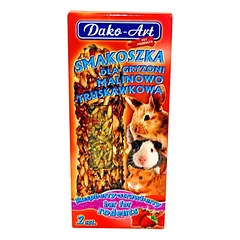 Skanėstas graužikams su avietėmis ir braškėmis Dako (2 vnt.)