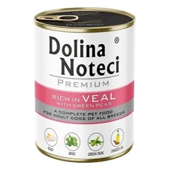 Dolina Noteci PREMIUM su veršiena ir žaliaisiais žirneliais 800g