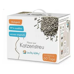 Lucky Kitty Katzenstreu "Natur Pur" – Grüner-Tee-Duft