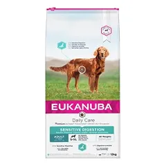 Eukanuba Daily Care Sensitive Digestion sausas maistas šunims su vištiena, 12 kg