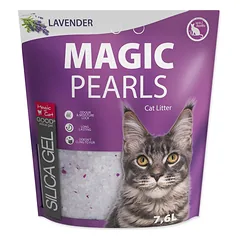 Magic Cat Magic Pearls Lavender silikono kraikas katės tualetui, 7.6 L