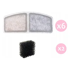 Filtrai PurrFlow fontanui 6 vnt. KT3100A-W KittyTech — 2 nuotrauka