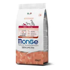 Monge Dry Dog Natural Superpremium Spec. Line Mini Puppy sausas maistas mažų veislių šuniukams su lašiša, 2,5 kg