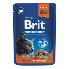 Brit Premium konservai katėms Salmon for Sterilised 100g